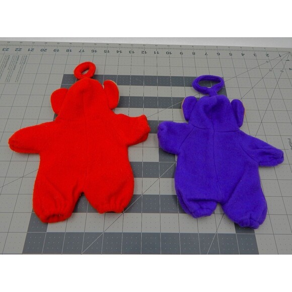 Teddy Bear Teletubbies Costumes Outfit Tinky Winky Lala 8-1/2 In Unipak Designs - Picture 2 of 4